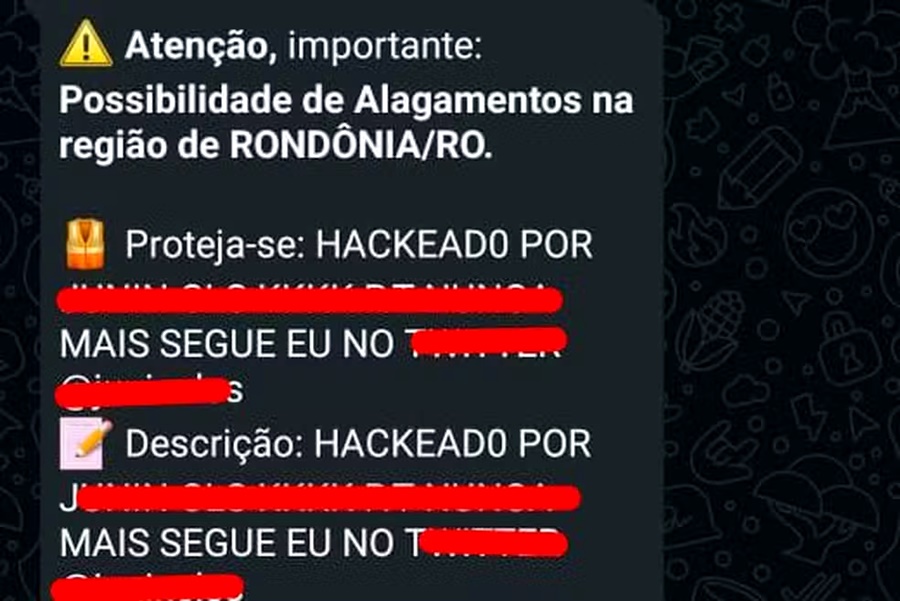 Defesa Civil confirma ataque hacker em sistema de alertas em Rondônia