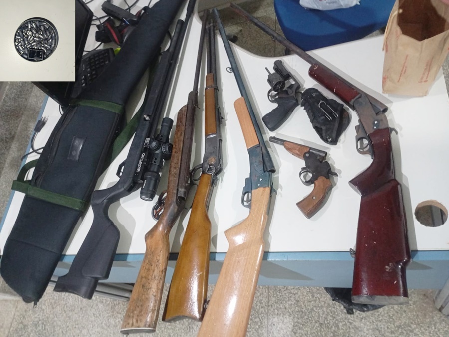 Polícia Militar apreende arsenal irregular após ação de inteligência em Alto Paraíso