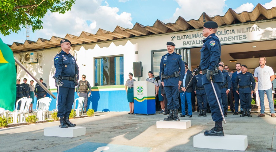 Novo comandante assume o 2º BPM durante solenidade militar em Ji-Paraná