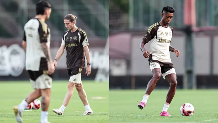 Elenco profissional do Flamengo intensifica treino visando estreia na temporada 2026
