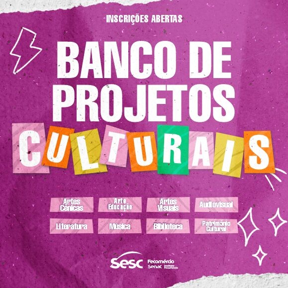 Sesc Rondônia convoca artistas para o Banco de Propostas Culturais