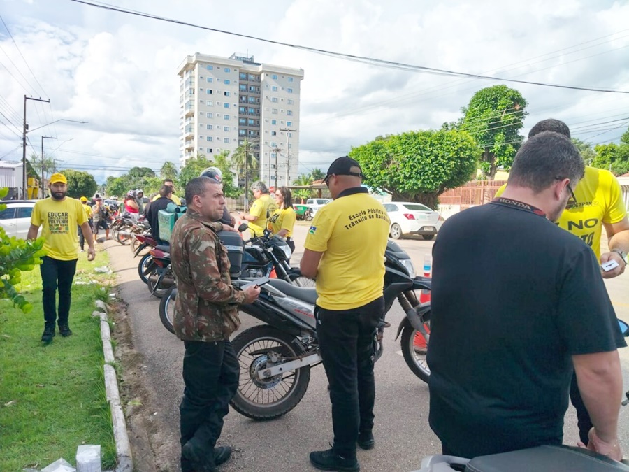 Ação conjunta para reduzir sinistros e salvar vidas no trânsito foi realizada pelo governo de RO, em Porto Velho