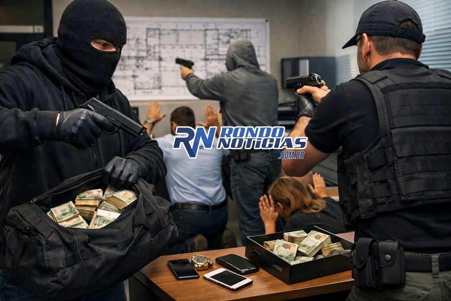 Criminosos invadem empresa de engenharia e roubam mais de R$ 100 mil na capital