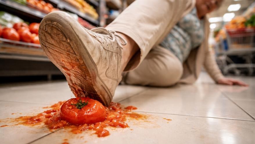 Mulher será indenizada após escorregar em tomate dentro de supermercado