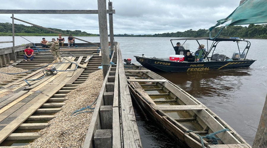 PF, Funai e Ibama deflagram operação contra garimpo ilegal no Rio Guaporé/RO