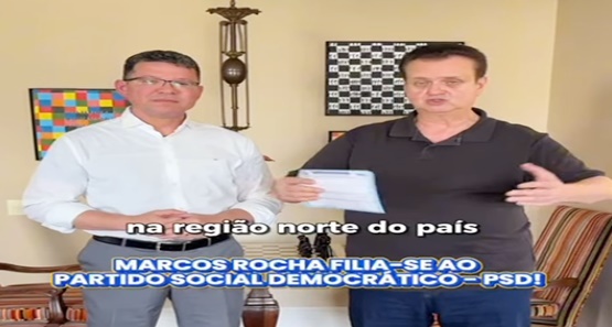 Governador Marcos Rocha oficializa ida para o PSD após convite de Kassab