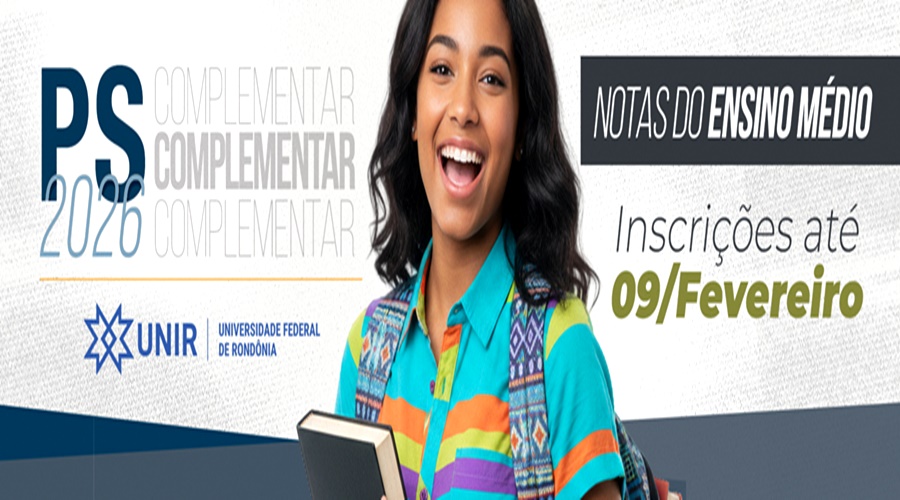 Unir abre inscrições para ingresso com notas do Ensino Médio no PS UNIR 2026