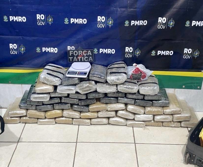 Força Tática apreende cerca de 57 quilos de maconha na zona Sul de Porto Velho