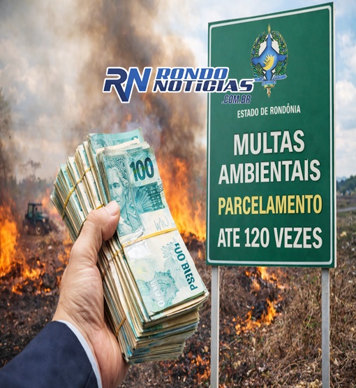 Lei autoriza descontos e parcelamento em até 120 vezes para multas ambientais em RO