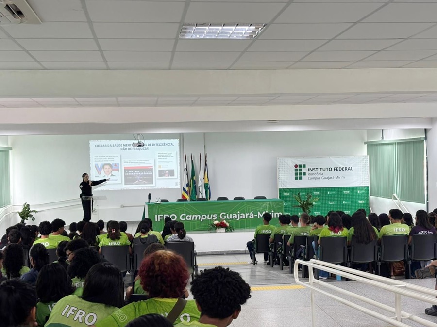 PF apresenta projeto Guardiões da Infância para alunos do Instituto Federal de Rondônia