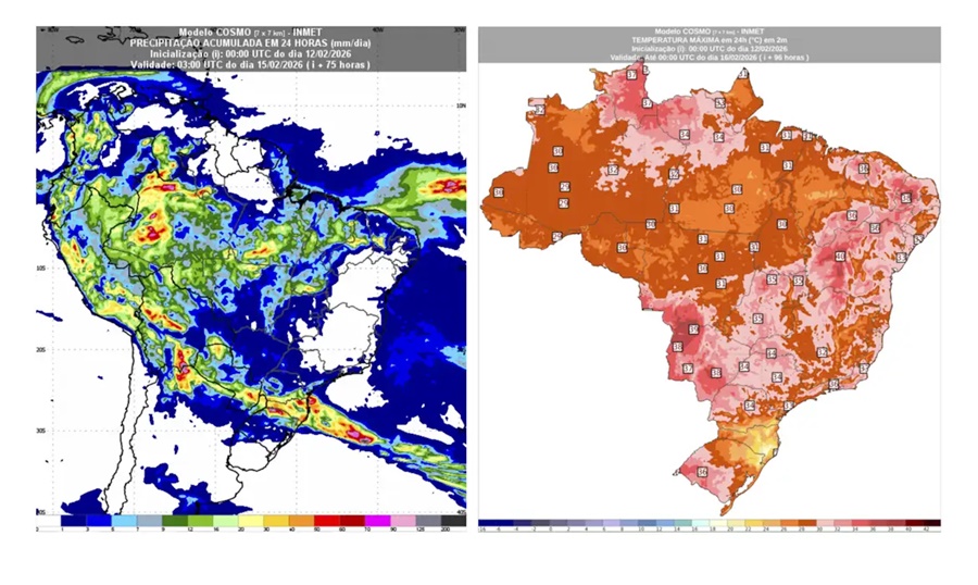 Carnaval terá chuva e calor em boa parte do país, prevê Inmet