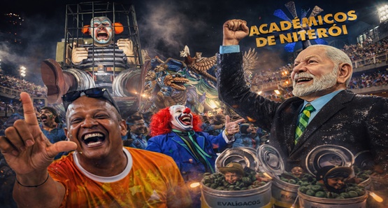 Crônica de Carnaval Samba-enredo ideológico e homenagem com verba pública