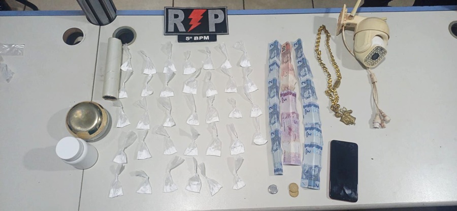 PM apreende adolescente suspeito de tráfico no bairro Porto Cristo, em Porto Velho