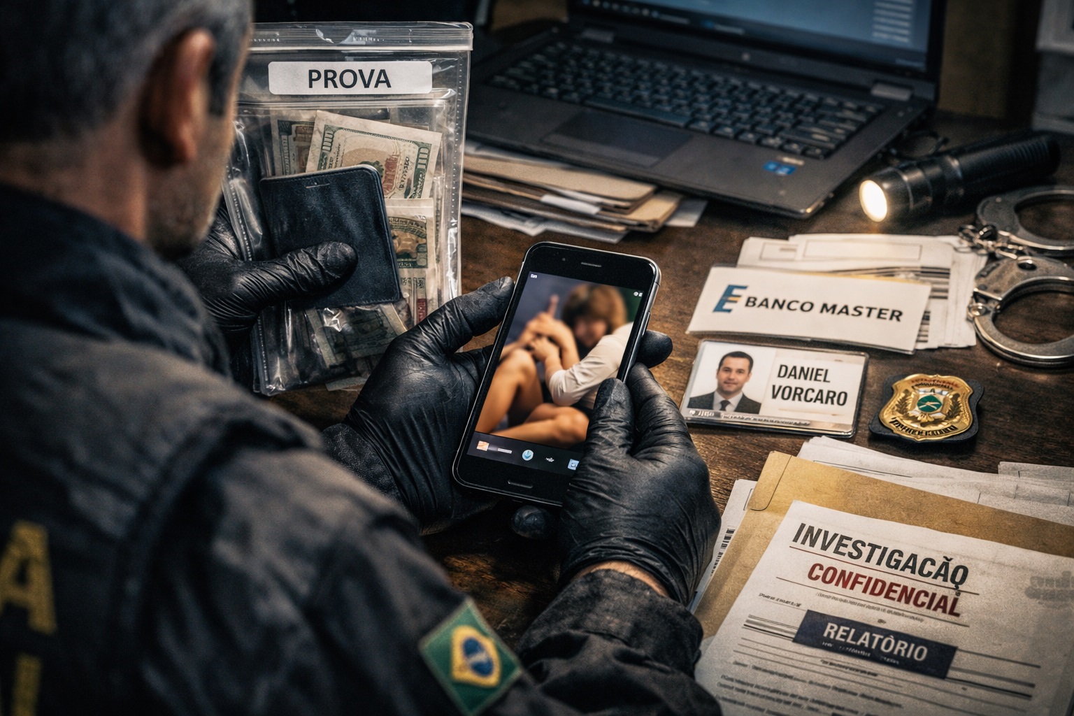 Vídeo de sexo encontrado em celular de Vorcaro levanta suspeita sobre autoridade do Judiciário