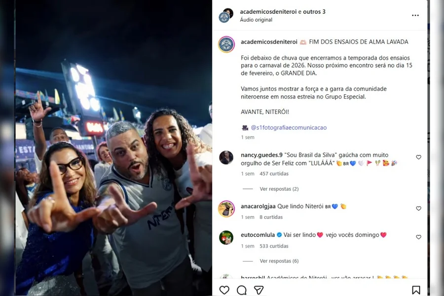 Enredo pró-Lula teve R$ 9,6 milhões de dinheiro público e reuniões no Palácio do Planalto