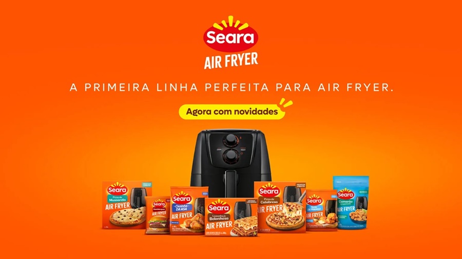 Pioneira na categoria, Seara apresenta novos produtos de sua linha Air Fryer em campanha
