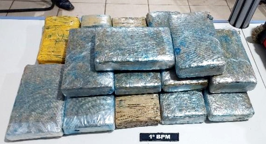 Mulher é flagrada com 16 quilos de droga ao desembarcar de ônibus em Porto Velho