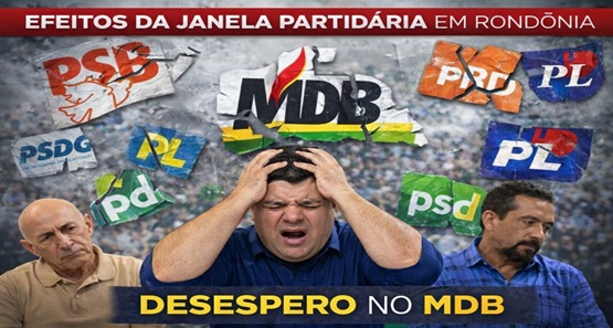 Janela partidária expõe fragilidade do MDB e redesenha forças políticas em Rondônia