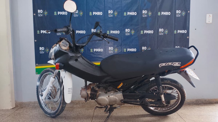 Polícia Militar recupera motocicleta furtada e prende suspeito por receptação em Ji-Paraná