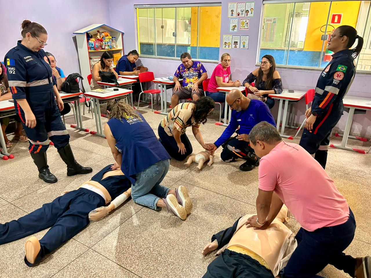 Projeto Samuzinho orienta profissionais sobre primeiros socorros nas escolas da capital
