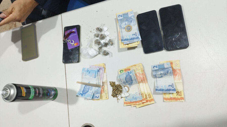 Dupla é presa com drogas durante patrulhamento da Polícia Militar na zona Sul de Porto Velho