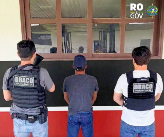 Polícia Civil de Rondônia prende foragido de Minas Gerais condenado por homicídio de policial