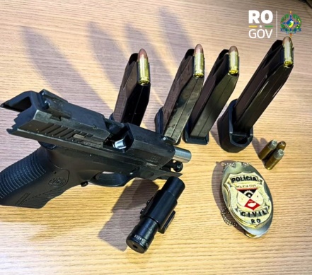 Suspeito de atirar contra carro após acidente é localizado e tem arma apreendida em Porto Velho