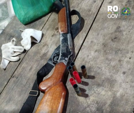 PC/RO apreende arma em investigação de violência doméstica na zona rural de Cacoal