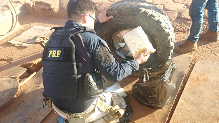 PRF apreende mais de 60 kg de entorpecentes na BR 208