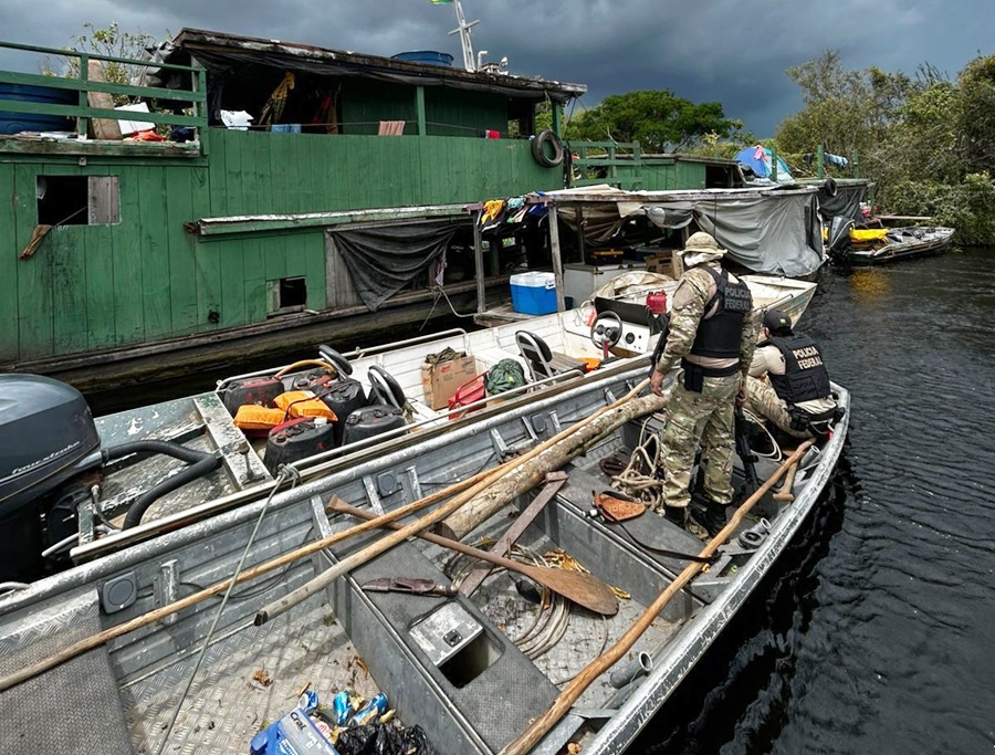 Polícia Federal, ICMBio e BPA reprimem ilícitos ambientais em Rondônia