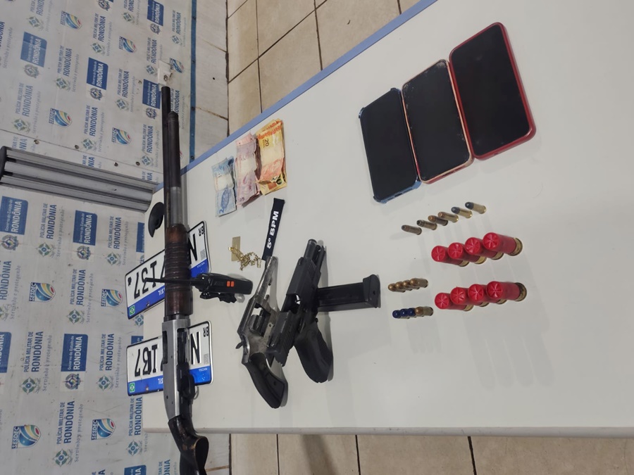 PM frustra ataque entre facções e apreende três armas no Porto Madero em Porto Velho