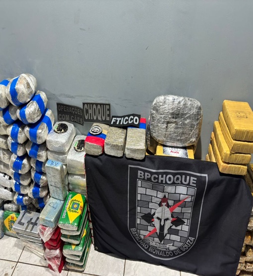 PM e Forças de Segurança desarticulam transporte de quase 500 kg de drogas na BR-364