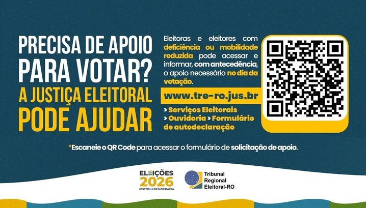 Canal do Tribunal Regional Eleitoral de RO facilita apoio a eleitores com deficiência