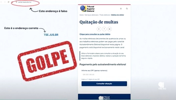 TSE alerta para golpe com cobrança para regularização de pendências eleitorais
