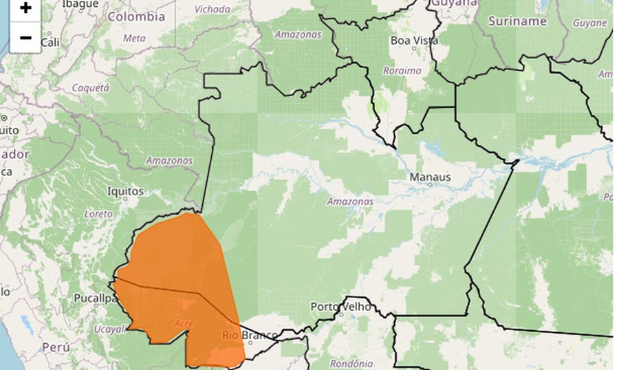 Inmet emite alerta laranja para chuvas em municípios no estado do Acre