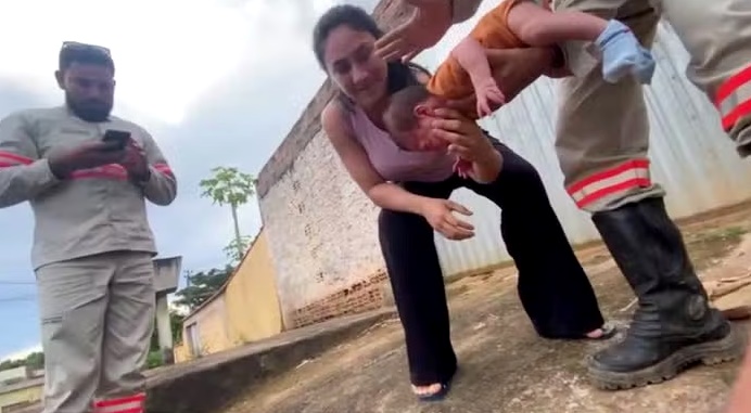 Ação rápida de eletricista salva bebê e evita tragédia em Porto Velho