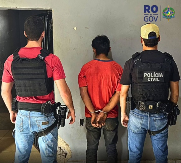 PC prende suspeito de homicídio após meses escondido na zona rural de Costa Marques