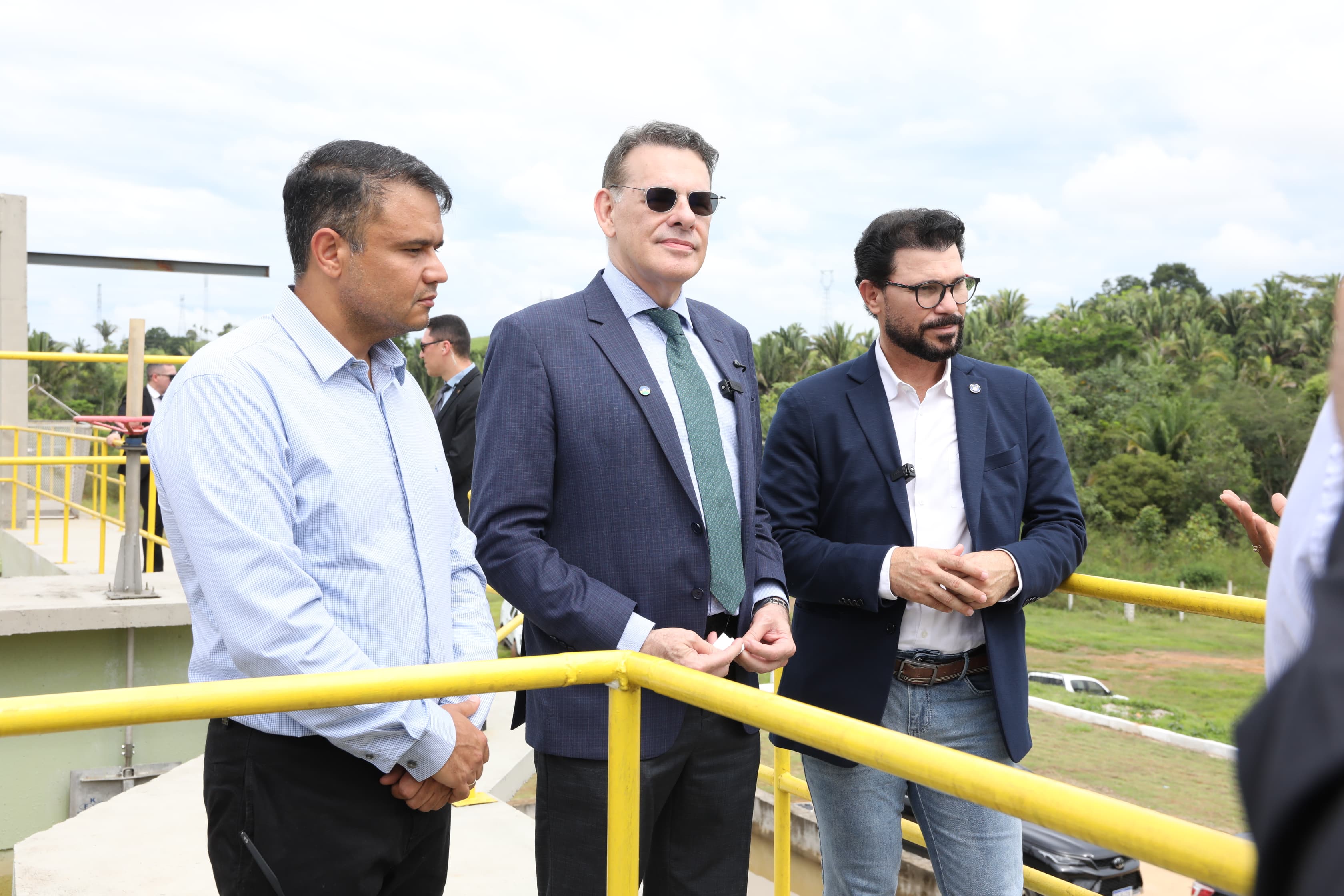 Governador interino vistoria Estação de Tratamento e destaca impactos positivos