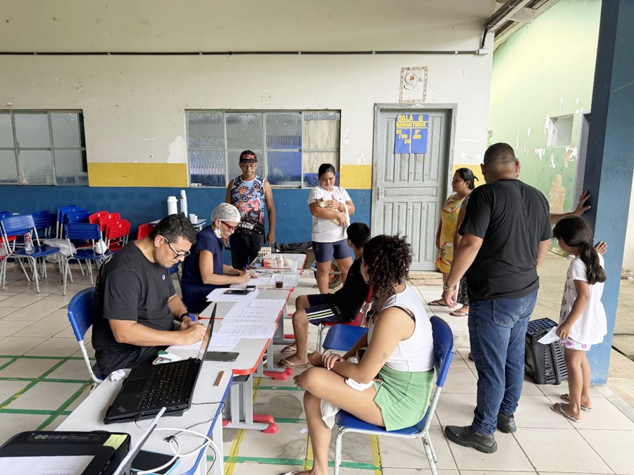 Mais de 90 animais são atendidos em ação inédita no distrito de São Carlos, em Porto Velho
