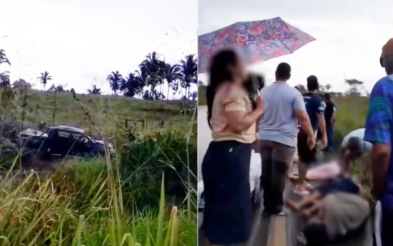 Acidente na BR-364 mata duas pessoas da mesma família e deixa cinco feridos
