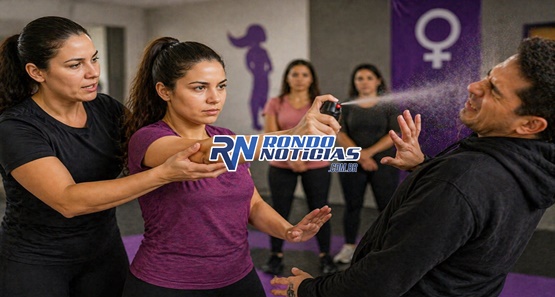 Oficina gratuita ensina mulheres a se defender e usar spray de pimenta corretamente