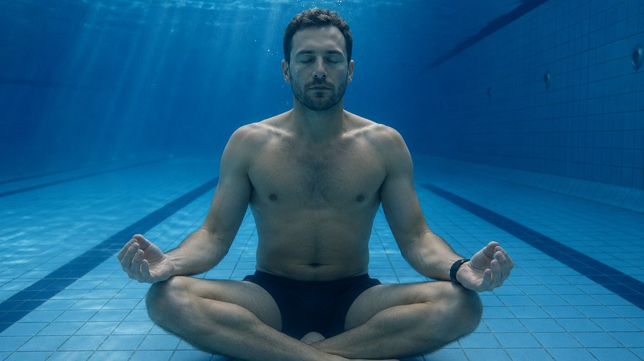 Homem fica 29 minutos sem respirar em baixo d'água e bate recorde mundial na área
