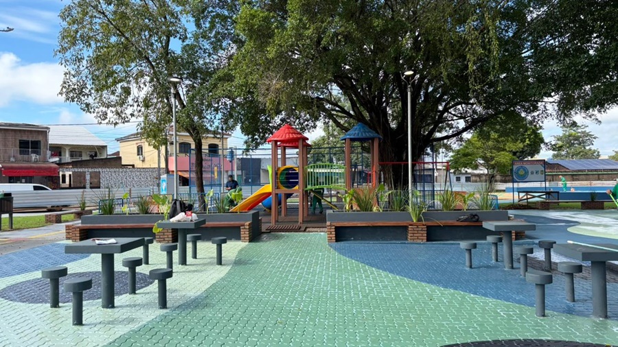 Praça do Cohab em Porto Velho renovada reacende convivência e expectativa no bairro