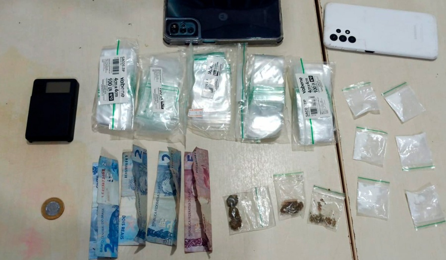 Polícia Militar prende trio suspeito de tráfico e delivery de drogas em Ji-Paraná