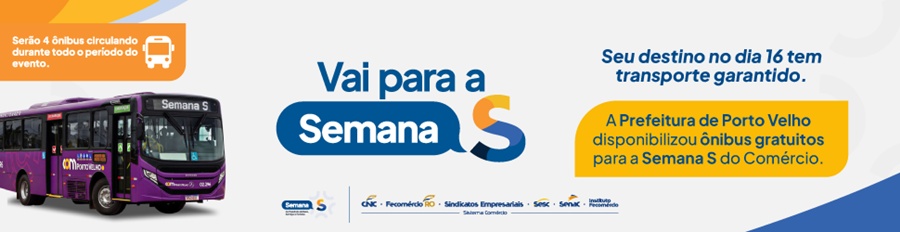 Prefeitura de disponibiliza transporte gratuito para a população prestigiar a Semana S do Comércio