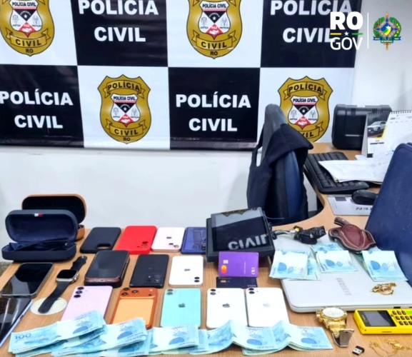 Operação da PC prende dois suspeitos e apreende celulares roubados em Porto Velho
