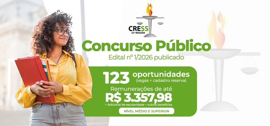 Cress/RO publica edital de concurso público com vagas para nível médio e superior
