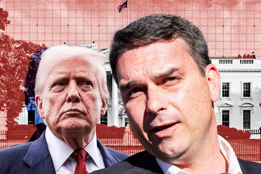 Flávio Bolsonaro terá encontro com Donald Trump na Casa Branca na próxima semana
