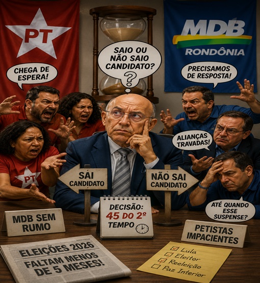 Suspense de Confúcio vira desgaste político e trava articulações do PT e do MDB em Rondônia