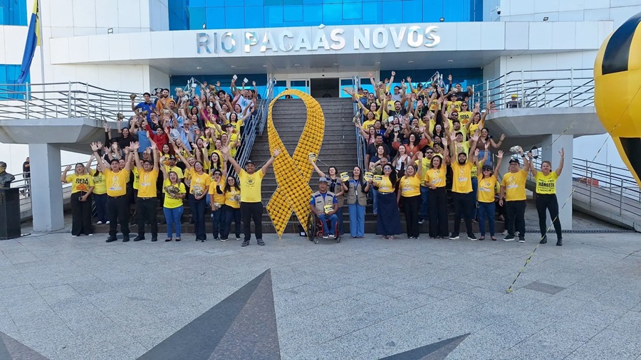 “Dia D” do Maio Amarelo mobiliza servidores no Palácio Rio Madeira em grande Onda Amarela